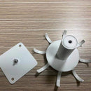 Keuken opberg haak - Draaibaar rek - 8 haken - Wit