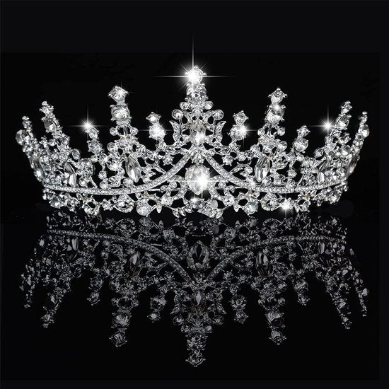 Zilveren Tiara Diadeem - Elegant Haarsieraad