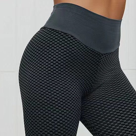 Yogabroek hoge taille zwart maat L