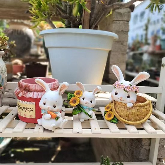 Schattig konijn ornament tuin balkon binnenruimtes