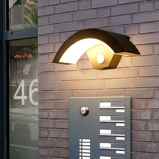 Waterdichte wandlamp voor buiten LED Zwart