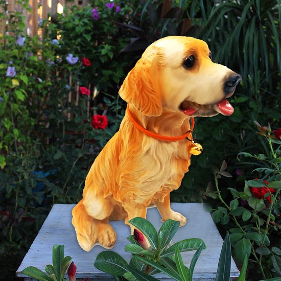 Golden Retriever Harsdecoratie 10.5x11.5x19.51cm