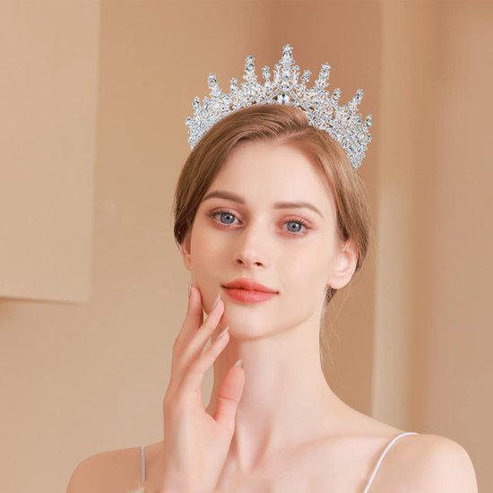 Zilveren Tiara Diadeem - Elegant Haarsieraad