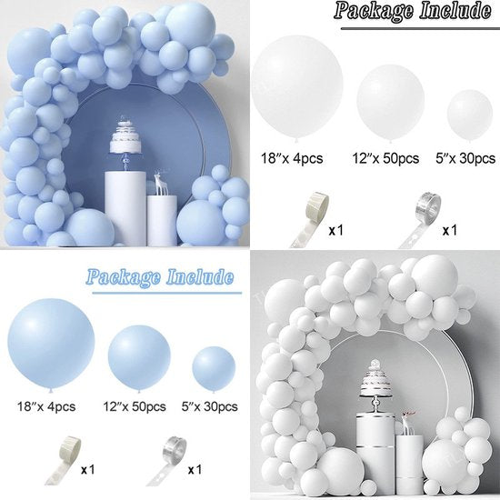 86-delige Macaron Ballonnenset - Ballonnenboog