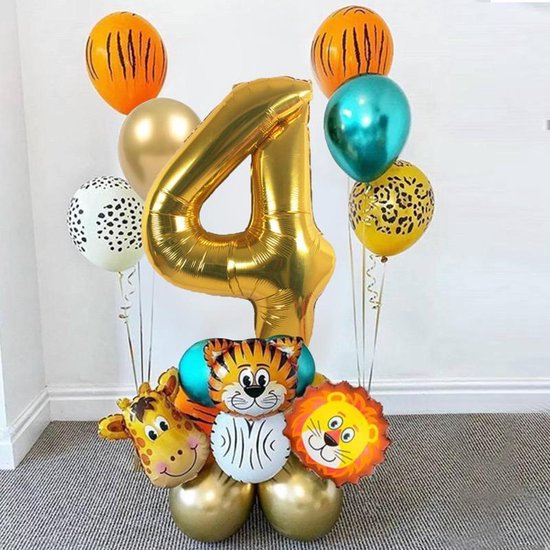 Verjaardag ballonnen set 19-delig dieren