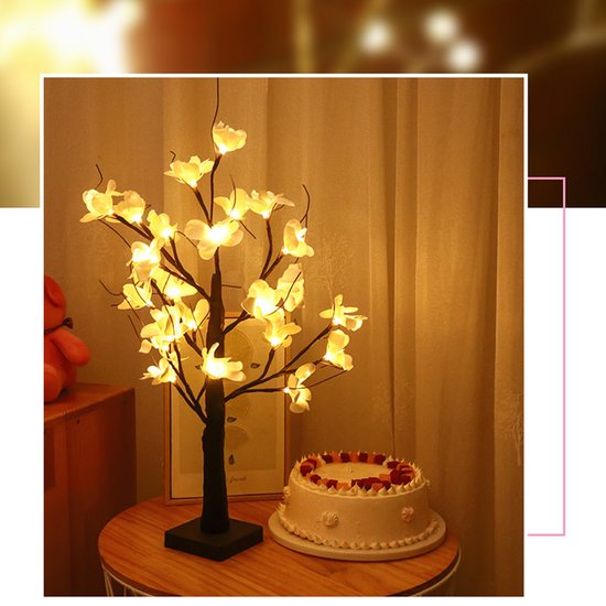 Decoratieve Kunstbloemen met LED Lamp voor Feestdagen