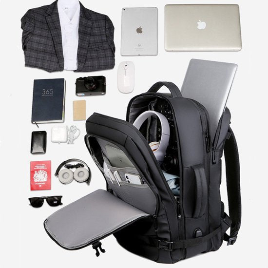 Multifunctionele laptoptas 15,6 inch zwart waterafstotend