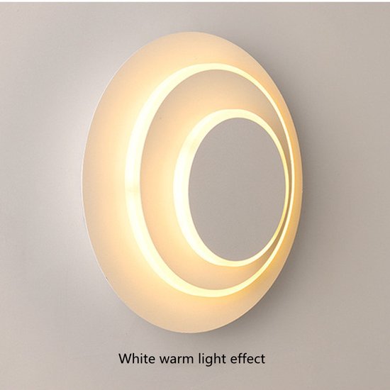 Design wandlamp met 3 lichtstanden (Rond, 360° draaibaar)