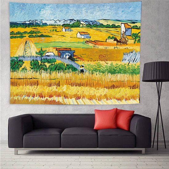 1. Vincent van Gogh Oogst Poster - 150x130 cm Wanddecoratie