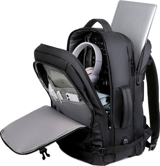 Multifunctionele laptoptas 15,6 inch zwart waterafstotend