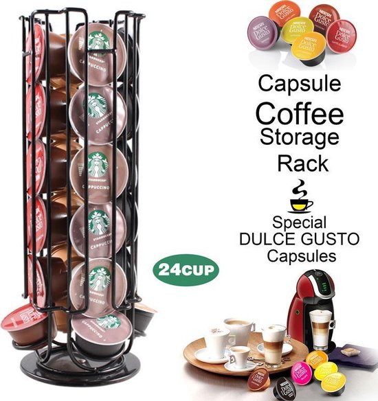 Dolce Gusto capsulehouder 24 stuks zwart