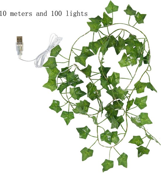 Lichtslinger Esdoornblad USB 100 lichtjes 10 m