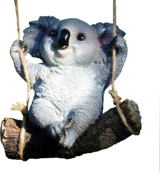 Schattige Schommelende Koala Hanger - Grijs 21x12x23cm