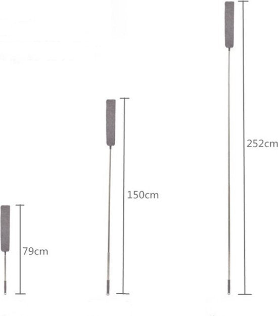 Telescoopsteelset met Plumeau en Reinigingskoppen