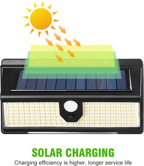 Tuinverlichting bewegingssensor zonne-energie - 190 LED's