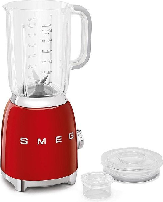 SMEG Blender Rood 800W 1,5L Jaren 50 stijl