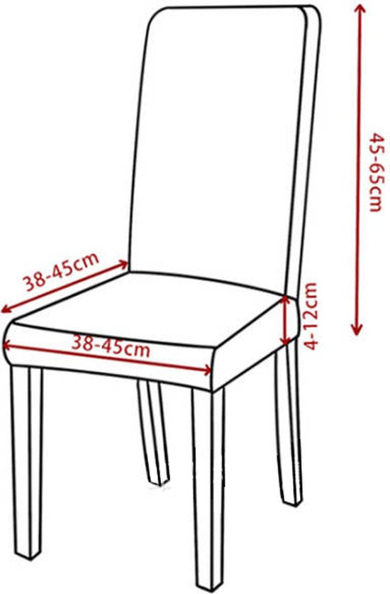 Hoezen Eetkamerstoelen Grijs 2 Stuks